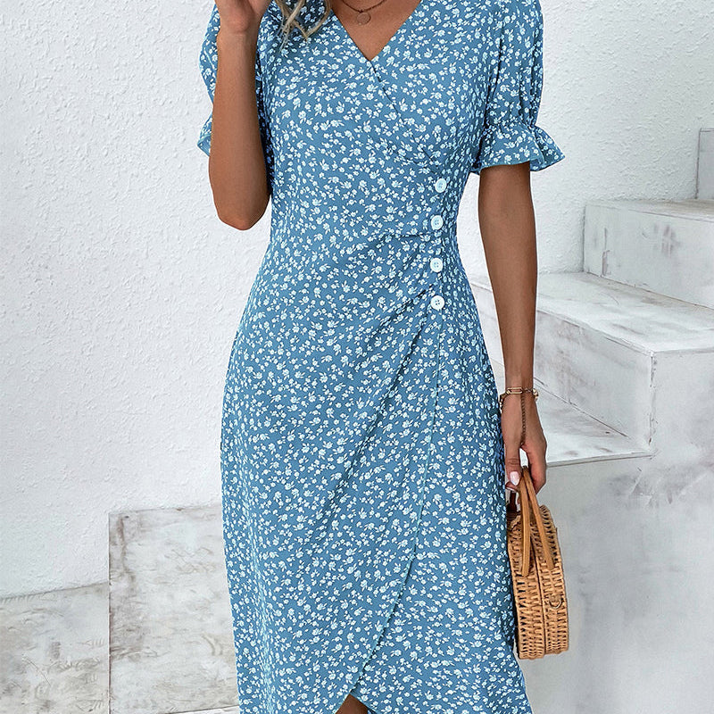 Sophie | Elegantes und bequemes Midikleid mit Blumenprint