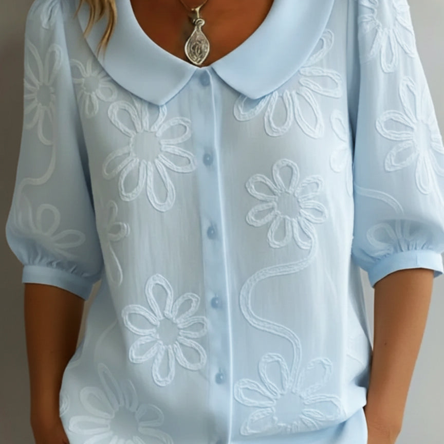 Aurélie™ — Lichte florale blouse met natuurlijke elegantie