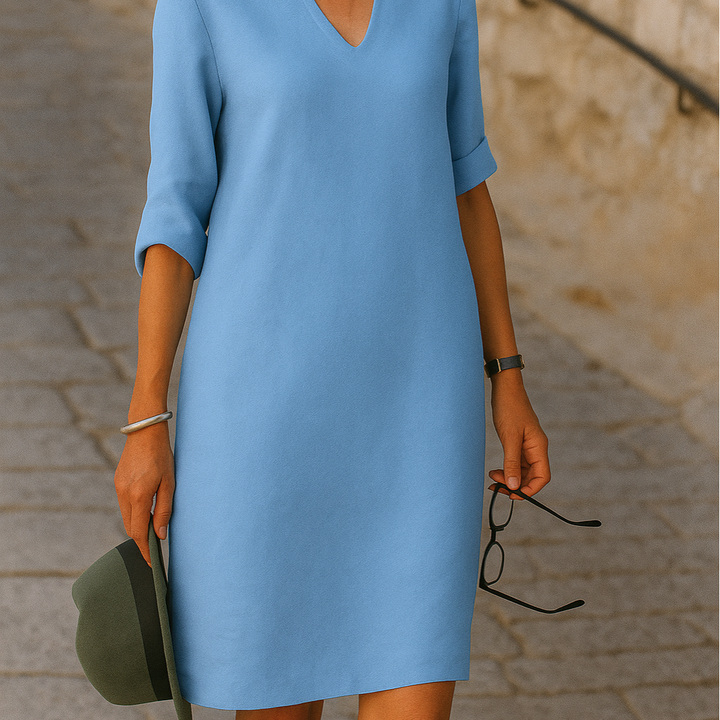 OLIVIE - ELEGANTE LINEN JURK