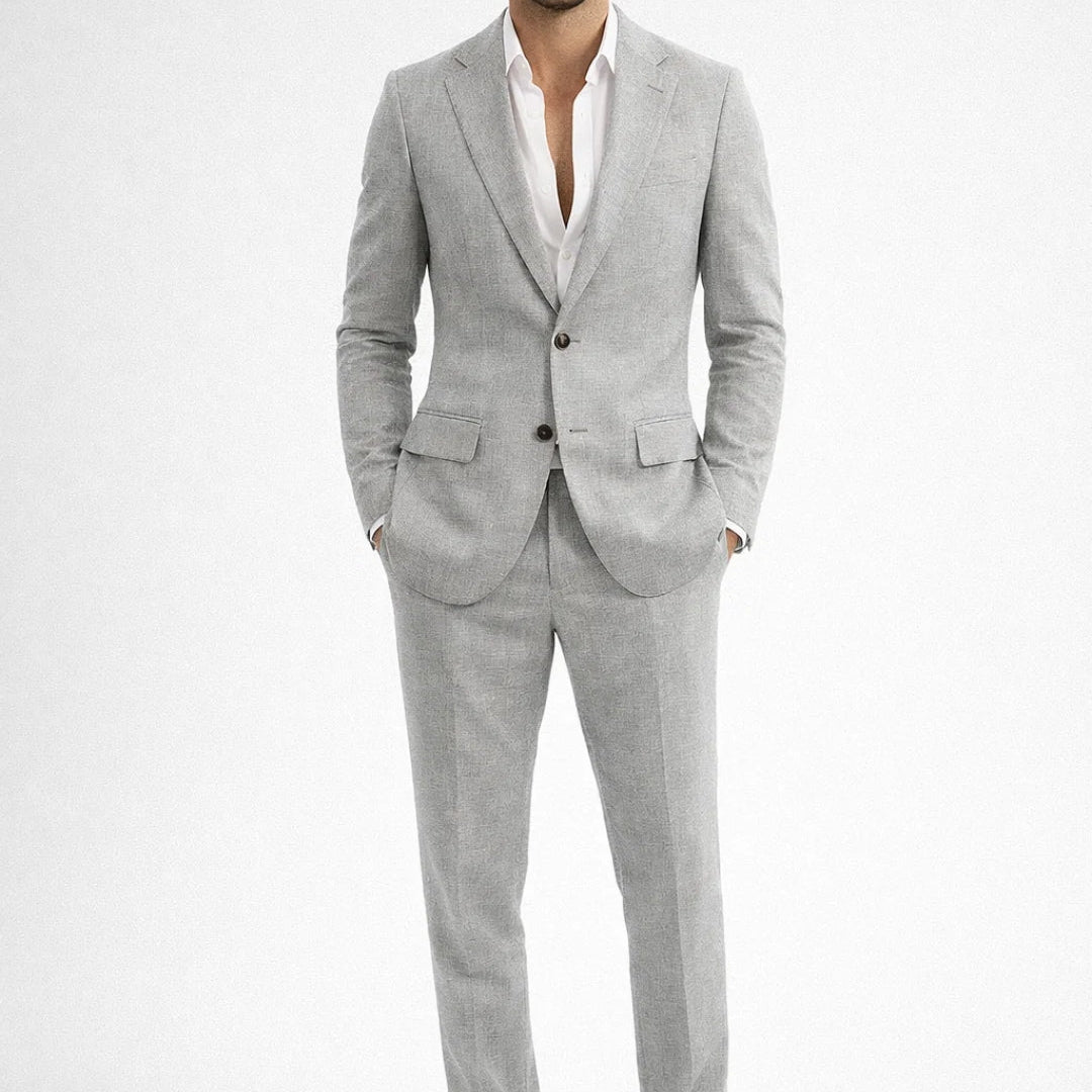 Garnitur Męski - Slim Fit Elegancki na Wyjątkowe Okazje