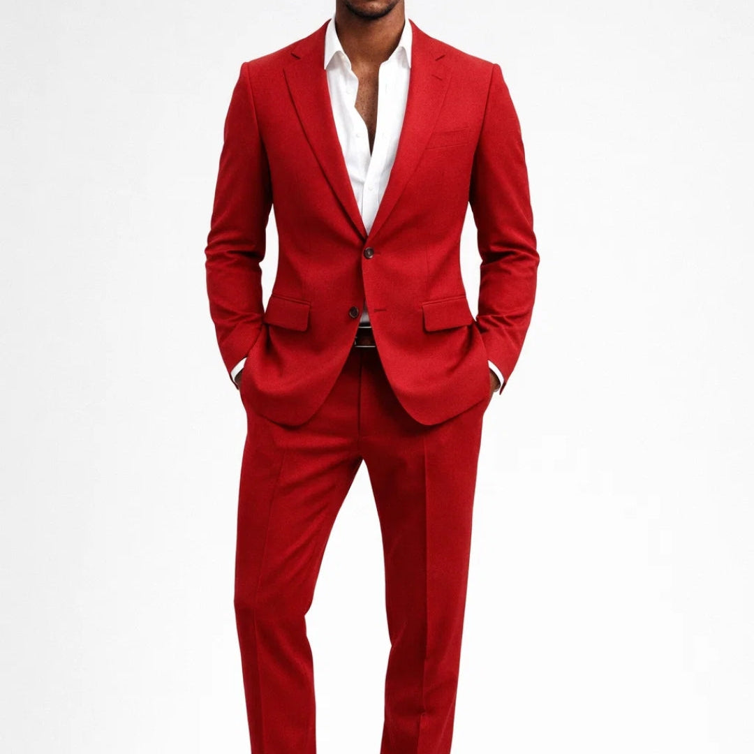Garnitur Męski - Slim Fit Elegancki na Wyjątkowe Okazje