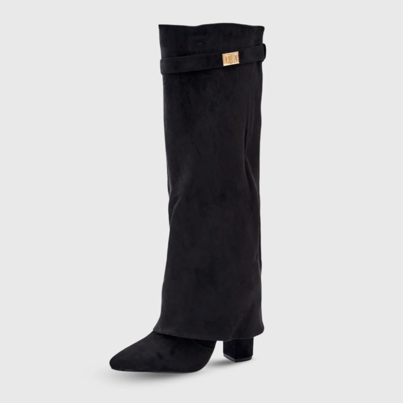 SOLÉA – Geformte Veloursleder-Stiefel