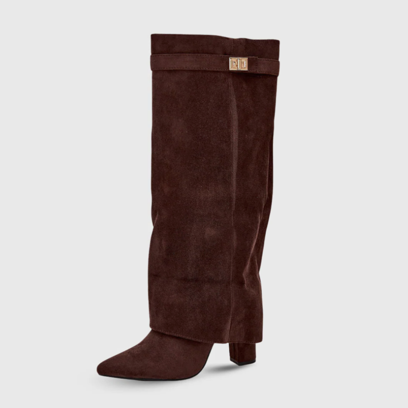 SOLÉA – Geformte Veloursleder-Stiefel