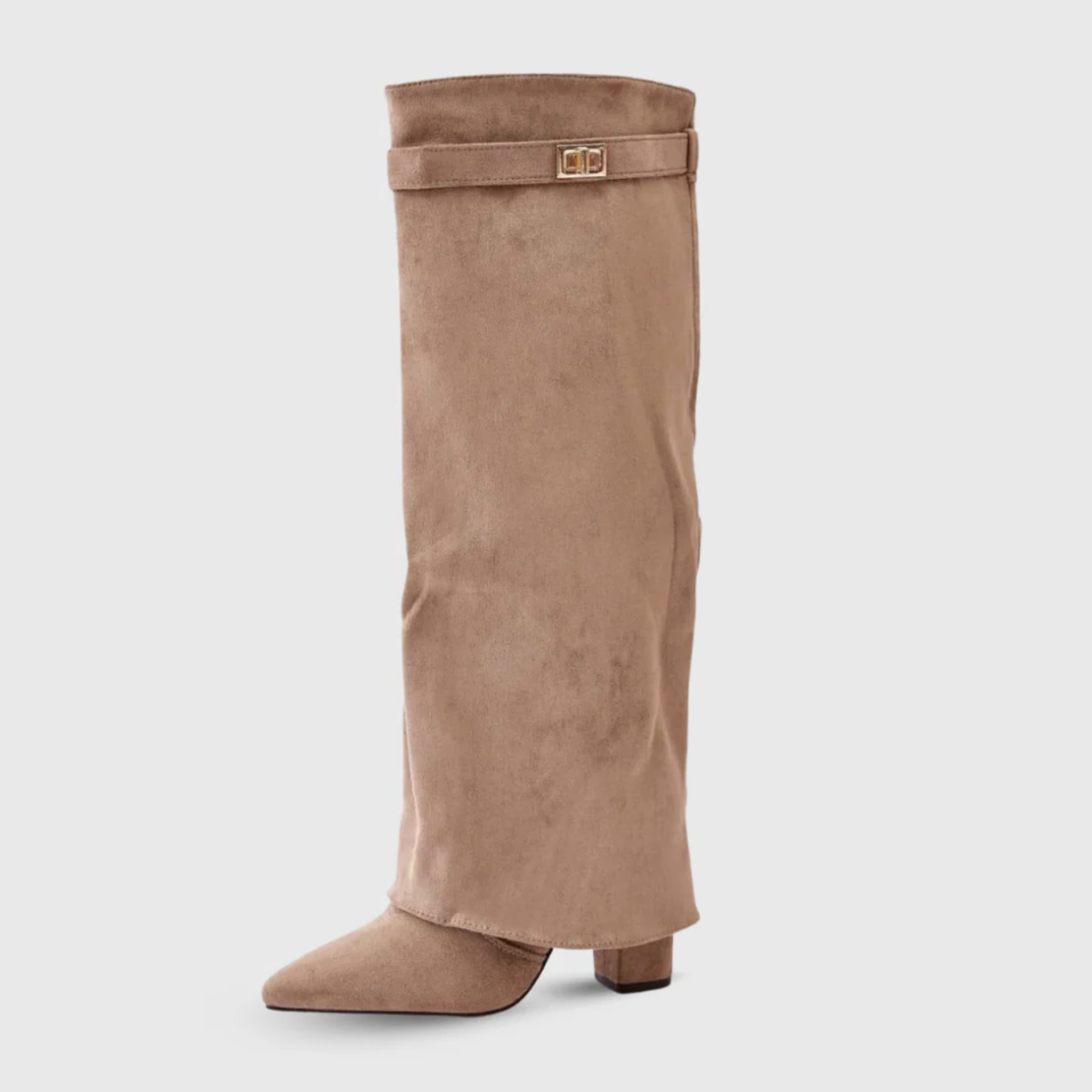 SOLÉA – Geformte Veloursleder-Stiefel