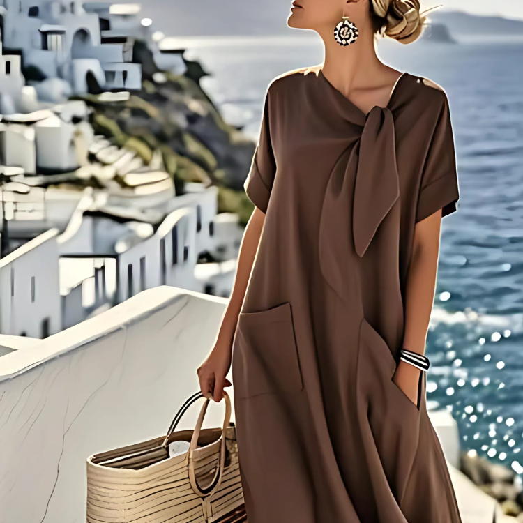 ROMY™ | Elegantes Kleid mit Taschen und bequemem Sommer-Style