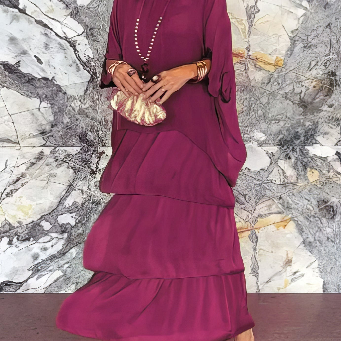 Caroline | Elegante Maxi Jurk Comfortabel voor Alle Gelegenheden