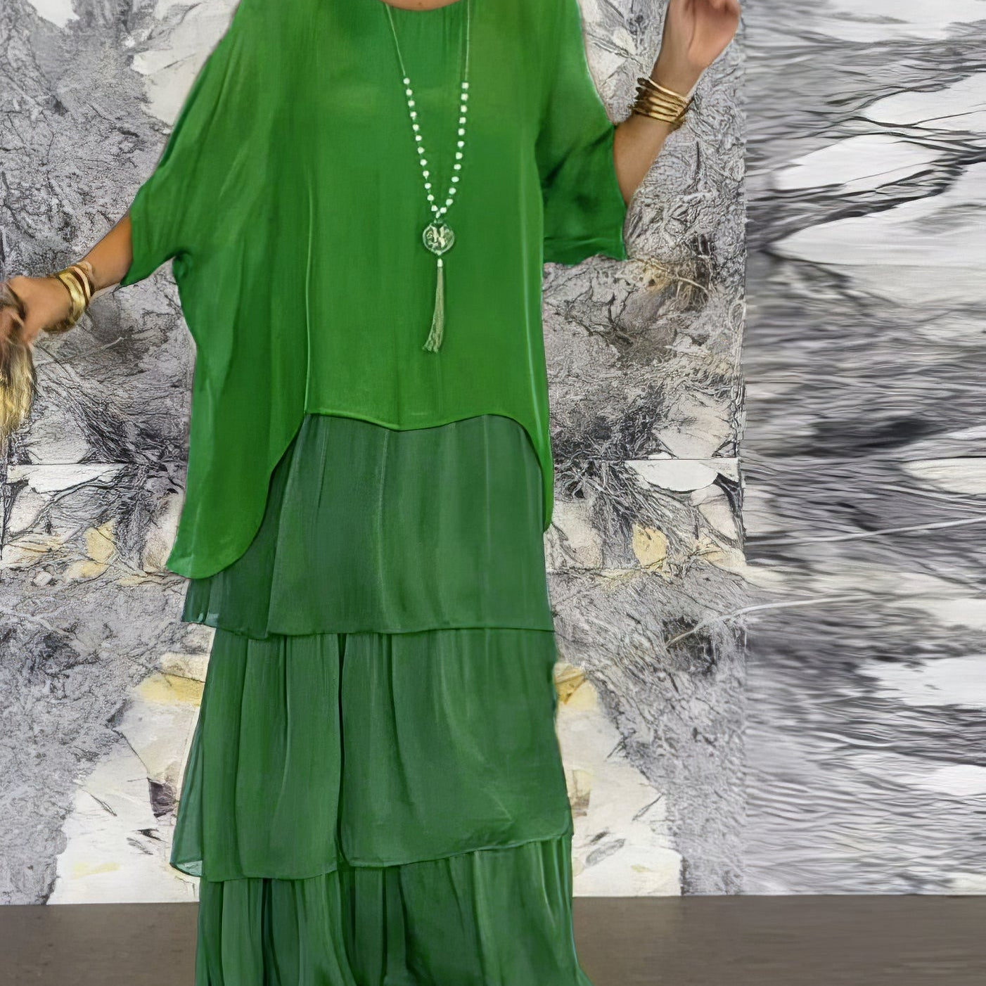 Caroline | Elegante Maxi Jurk Comfortabel voor Alle Gelegenheden