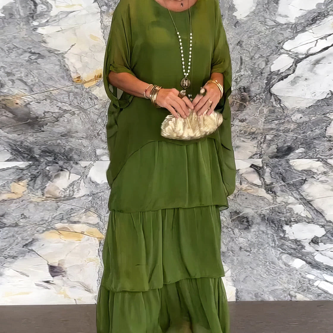 Caroline | Elegante Maxi Jurk Comfortabel voor Alle Gelegenheden